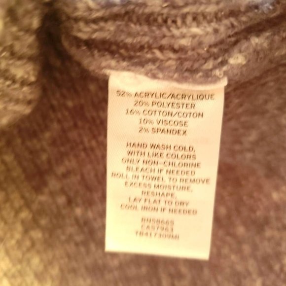 Treasure & Bond Womens Pullover Sweater Gray Heathered Stretch Tight Knit XS New - Picture 9 of 9